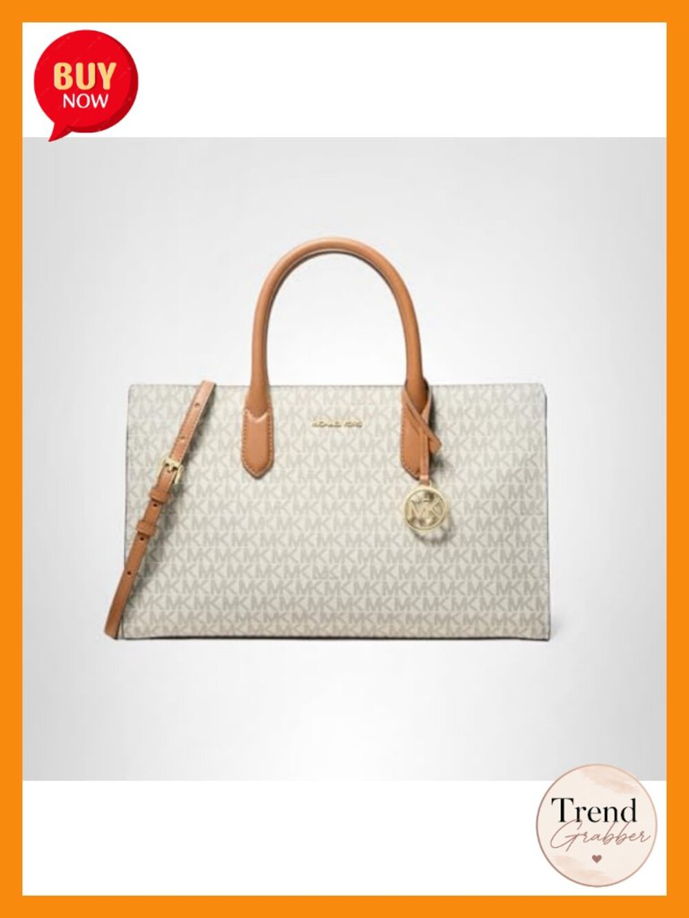 Signature Canvas Medium Satchel with Crossbody Strap